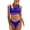Royal Blue, variant on Charmo Sporty Bikini Swimsuits for Women Push Up Bathing Suit 2 Piece High Cut bikini