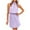 Purple, variant on Fesfesfes Women Gowns Solid Color Dress Hollow Sleeveless Mini Dress Beach Dress Sun Dress Clothes Sale