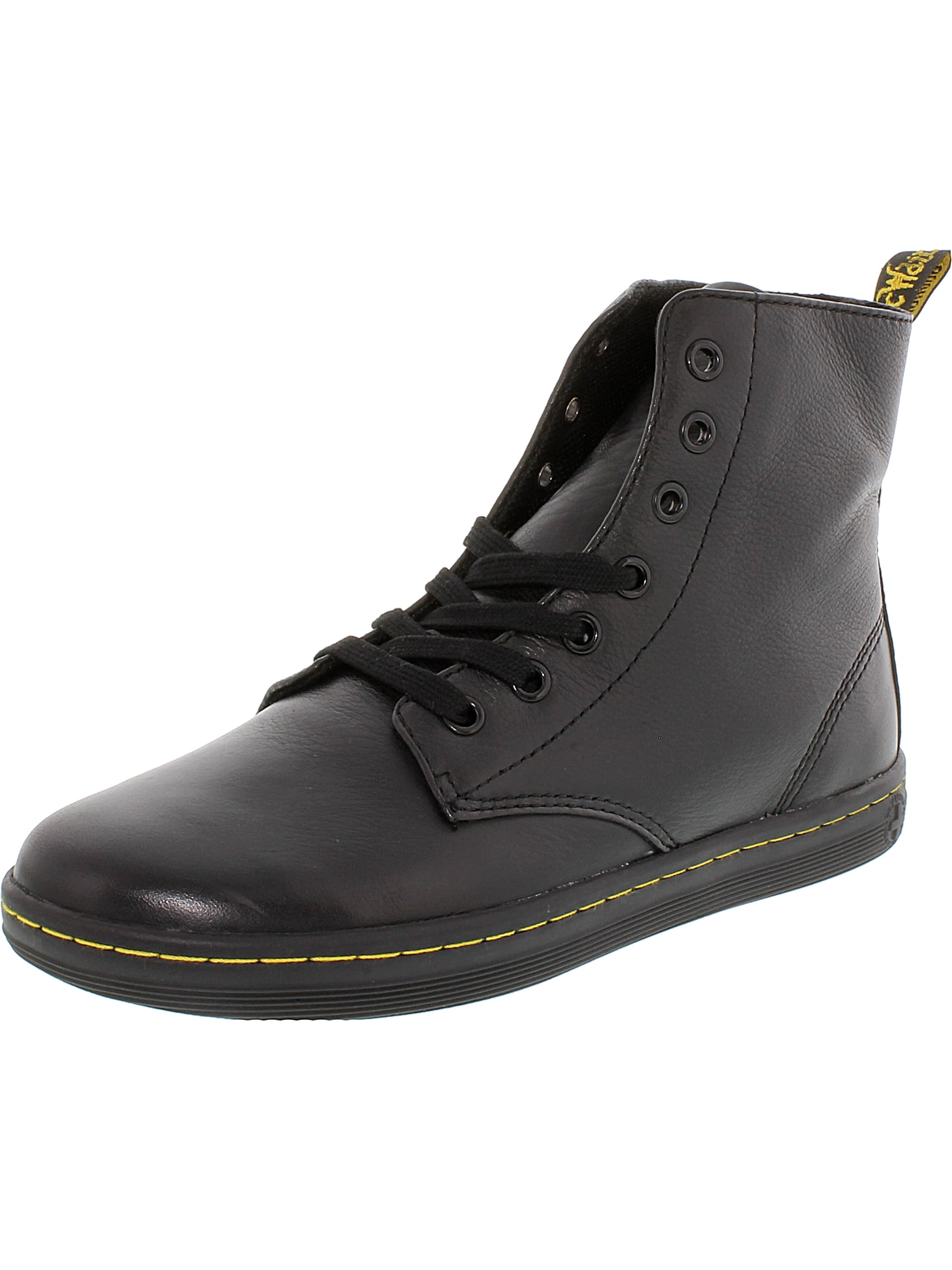 Dr. Martens - Women's Leyton Black Ankle-High Leather Boot - 9M ...