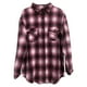 thumbnail image 4 of Puntoco Damas Moda Casual Suelto Solapa Cardigan A Cuadros Bolsillo Camisa Abrigo Liquidación Puntoco Puntoco-2029, 4 of 4