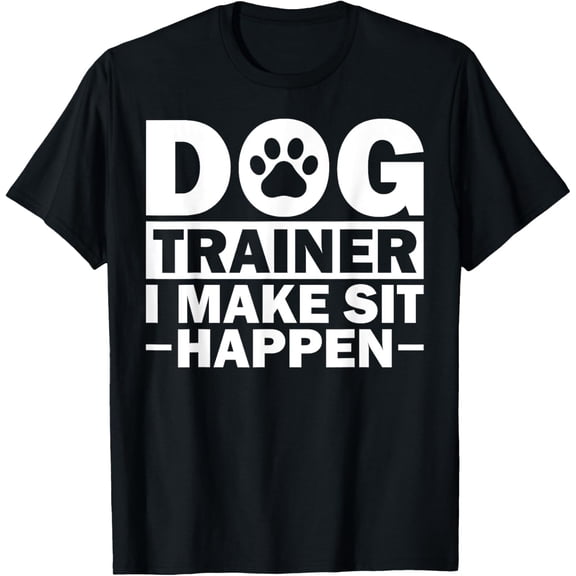 Cool Dog Trainer For Men Women Dog Training Agility Class T-ShirtMen and women, Black T-shirt, size: Extra large