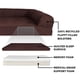 thumbnail image 3 of Cama para perros Furhaven de espuma viscoelástica para perros grandes con refuerzos extraíbles y funda lavable, para perros de hasta 125 libras - Sofá acolchado - Café, Jumbo Plus/XXL, 3 of 5