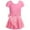 Hot Pink, variant on Girls Ruffle Sleeve Ballet Dance Dress Tutu Skirted Leotard,Girls Dance Dress With Heart Design Two Piece Ballet Practice Gymnastics Performance Costume Short Sleeve Outfit For Year Round(:2-10Years)