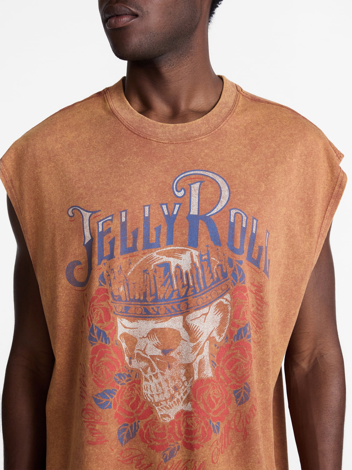 Jelly Roll Men's and Big Men's Muscle Tank Top, Sizes XS-5XL