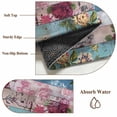 thumbnail image 6 of Non-Slip Rug Pad Rugs Country Vintage Floral Watercolor Botanical Rectangle Area Rugs 3x5Ft Soft Carpet Pads for Living Room Kids Room, Farmhouse Retro Wood Grain, 6 of 9