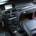 thumbnail image 4 of TINKI ABS Pine Wood Grain Car Center Console Dashboard Cover Panel for Mercedes Benz C Class W204 2010-2013 Left Hand Drive Accessories, Carbon Fiber Look, 4 of 15