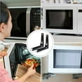 thumbnail image 5 of Soporte para microondas con diseño duradero sin pintura, acero inoxidable de primera calidad que soporta más de 100 libras de peso, estante extensible plegable de fácil instalación para cocinas, 5 of 5