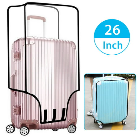 TSV Clear PVC Suitcase Cover Protectors 20 22 24 26 28 Inch Luggage Cover for Wheeled Travel