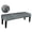 Dark Grey, variant on KALAKALA Dining Bench Cover Velvet Thick Stretchable Seat Protector Rectangle Stool Slipcover for Living Room Bedroom Kitchen