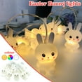 thumbnail image 5 of 5.4ft Easter Bunny String Lights, 10 LED Battery Operated Fairy Lights for Rabbit Theme Party & Holiday Decor, 1 Pack, 5 of 5