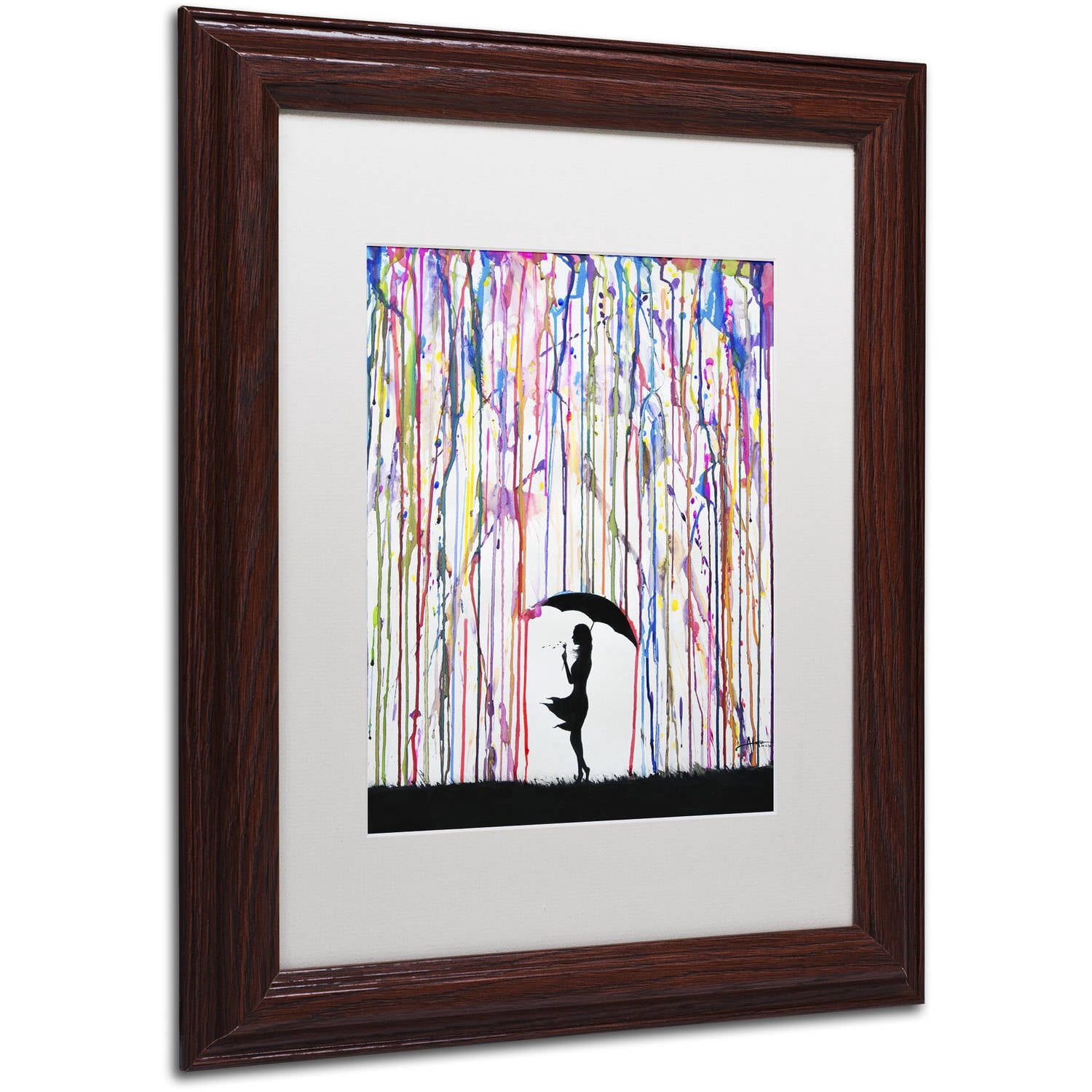 Trademark Fine Art 'Persephone' Canvas Art by Marc Allante, White Matte, Wood Frame