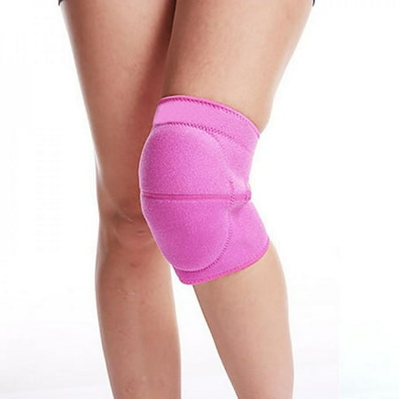 

Mountaineering Cycling Basketball Dance Thickened Sponge Anti-collision Knee Pads A Rose Red L
