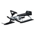 thumbnail image 1 of Costway Kids Snow Racer Sled w/ Steering Wheel & Double Brakes Pull Rope Snow Slider, 1 of 10
