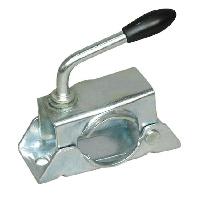 Bride acier pour fixation roue jockey, diam. 48 mm, con poigne de bloqueo