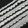 thumbnail image 2 of U8MO 1yard White Lace Wedding Sewing Applique Fabric Edge Trim Edging Ribbon lot-E# 30mm, 2 of 9