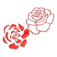 thumbnail image 2 of Creative Wall Stickers Rose Shape Wall Stickers Red For Wedding Proposal 28*28*0.2cm 2Pcs, 2 of 5