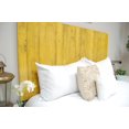thumbnail image 4 of Barn Walls Yellow Weathered Floating Headboard Handcrafted in America Real Solid Wood - California King, 4 of 7