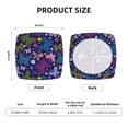 thumbnail image 5 of Easygdp Colorful Butterflies Square Chair Cushion Cover Stretch Chair Seat Covers Removable Washable for Hotel, Bedroom, Office-Four Pieces, 5 of 7
