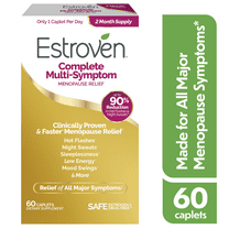 Estroven Complete Multi-Symptom Menopause Relief with Rhapontic Rhubarb Root Extract, 60 Count