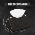 thumbnail image 6 of Lsque Doodle Dinosaur Printed Long Tissue Box Cover Holder, Facial Paper Organizer Dispenser,Triangle with Bottom Belt, PVC Leather Decorative Organizer, 6 of 9