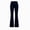 Dark Blue, variant on Velour Flared Pants for Women, High Rise Elastic Waist Slim Fit, Fall Vintage Cozy Party Elegant Bell Bottom S-3XL
