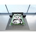 thumbnail image 4 of Panda lindo juego de funda nórdica de la familia colorido cubrecama, ropa de cama infantil con, 4 of 4