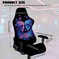 thumbnail image 4 of TSOVTHRID Skull Skeleton Rose Floral Print 4 Pieces Gaming Chair Covers Slipcovers, Non-Slip Stretchable Computer Reclining Gaming Chair Seat Cover with Armrest Covers, 4 of 7