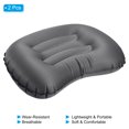 thumbnail image 3 of Unique Bargains Inflatable Pillow Large 17 x 13' Ultralight Camping Travel Pillow, Gray 2 Pack, 3 of 7