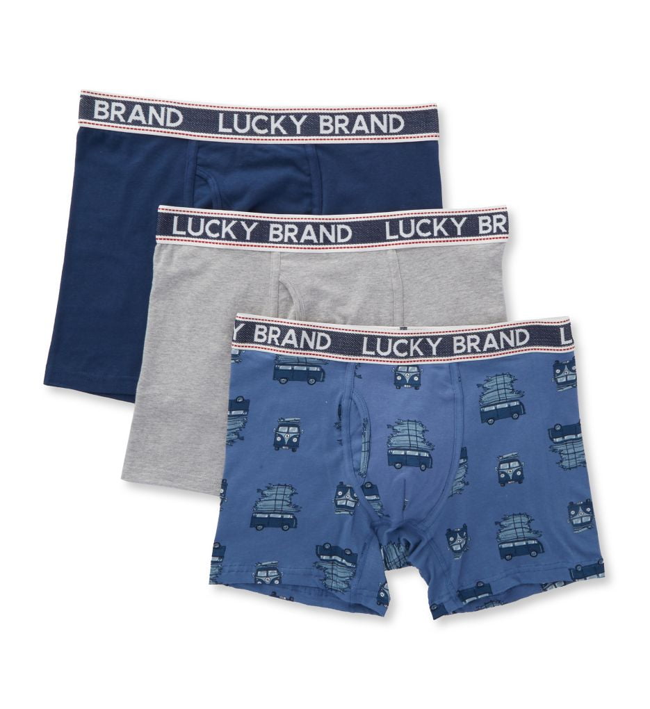 Lucky Brand LUCKY BRAND BOXER BRIEFS 02 P45 MEDIUM BLUE SURF
