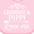 thumbnail image 4 of Inktastic Grammie and Poppy Love Me Boys or Girls Baby Bib, 4 of 4