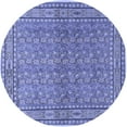 thumbnail image 1 of Ahgly Company Machine Washable Indoor Round Persian Blue Traditional Area Rugs, 5' Round, 1 of 4