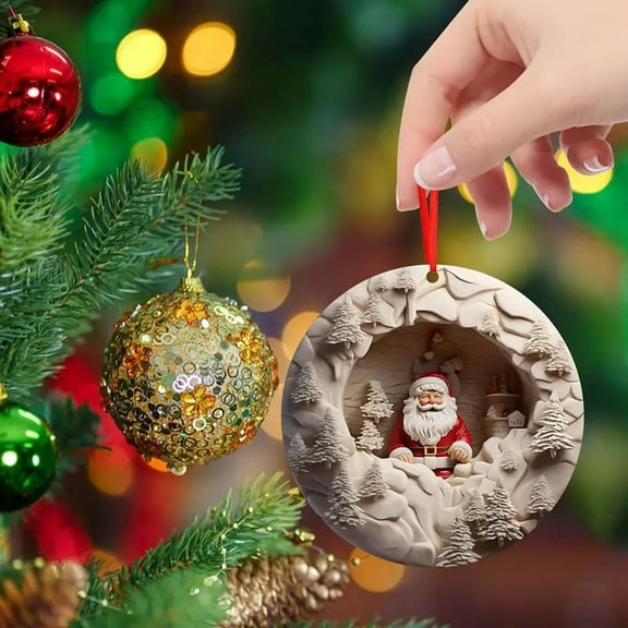 3 Pcs Of Flat Home Decorations Christmas Tree Decorations Holiday Home Decorations