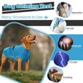 thumbnail image 4 of ROZKITCH Soft Dog Anxiety Vest Comfort Dog Calming Vest Adjustable Dog Anxiety Relief Shirt for Thunderstorms Fireworks Vet Visits Separation(Blue), 4 of 9