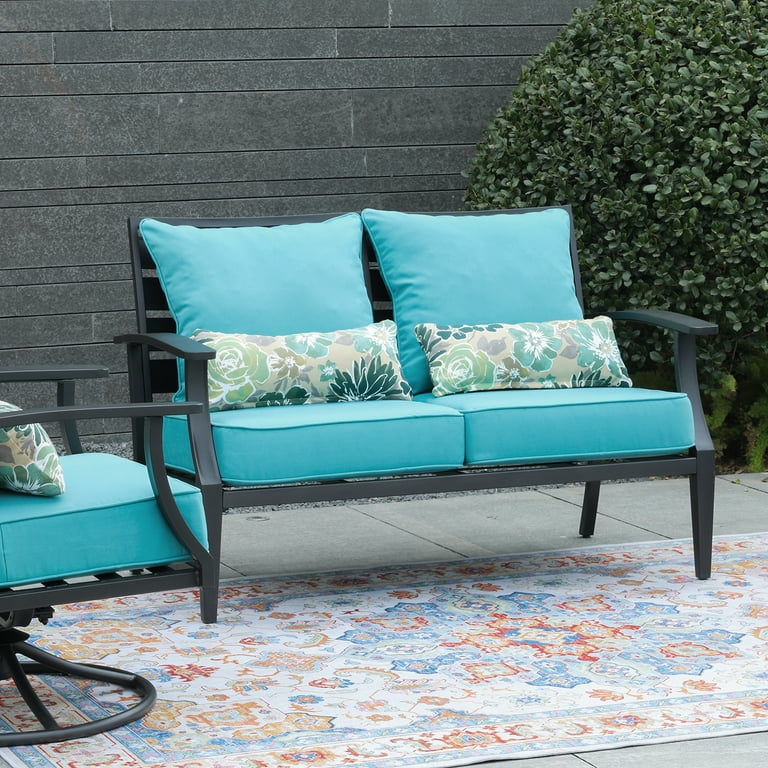 Unikome Outdoor Cushions Set Of Solid Water-resistant Outdoor