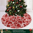 thumbnail image 6 of FMSHPON Valentine's Day Romantic Love Heart Red Xmas Christmas Tree Skirt Stand Mat for Holiday Party Decoration Indoor Outdoor 36 inches, 6 of 6