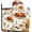 Thanksgiving Turkey, variant on Cute Fall Floral Pumpkins Oven Mitts Pot Holders,Heat Resistant Cooking Gloves Washable,Spring Country Oven Gloves for Kitchen Baking BBQ,Fall Floral Pumpkins, Set of 2