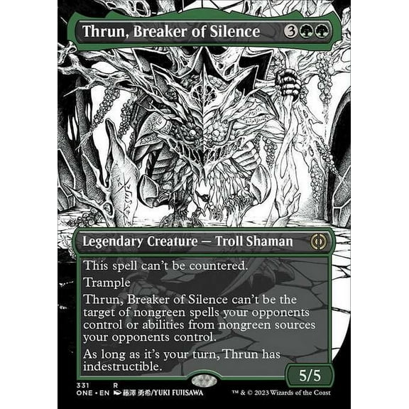 MtG Phyrexia: All Will Be One Rare Thrun, Breaker of Silence (Showcase) #331