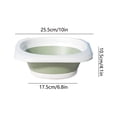 thumbnail image 3 of Collapsible Wash Basin, Portable Foldable Silicone Sink for Camping, Travel, Outdoor, Kitchen, Space Saving Bucket, 1 Count, 3 of 8