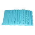thumbnail image 4 of Peine para glaseado de pasteles Jadeshay raspadores de crema para bricolaje color Azul, 4 of 8