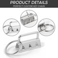thumbnail image 3 of Key Fob Hardware, 20pcs Key Chain Making Kit with Key Rings, for Bag Webbing Lanyards/Embossed/Webbing and Other Hand Craft (Silver), 3 of 7