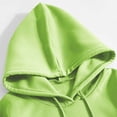 thumbnail image 3 of Rbaofujie Chandails pour Femmes Chandail à Capuchon à Cordon pour Femmes Mode à Manches Longues Chandail à Capuchon Imprimé Haut Coa Vert Menthe Chandails à Capuchon pour Femmes, 3 of 4