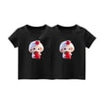 thumbnail image 2 of Frnrwgo Graphic Tees for Boys Girls Black 2-Pack Cute Graphic Tee Tops Kids Summer Outfit Clothes 1-14 Years, 2 of 3