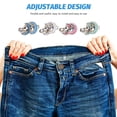 thumbnail image 5 of WHAMVOX 4pcs Adjustable Jean Buttons for Loose Jeans No Sew Removable Waist Tightener Clips Decorative Cartoon Snap Buttons for Pants and, 5 of 6
