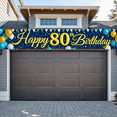 thumbnail image 7 of Blue Backdrop Banner with Golden Happy 80th Birthday Text Balloons and Star Decors Birthday Party Photography Props Birthday Decoration Party Supplies, 7 of 7