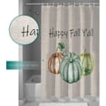 thumbnail image 3 of Fall Shower Curtain Pumpkin Harvest Vintage Shower Curtains for Bathroom Happy Fall Y''all Bath Curtains Sets for Autumn Thanksgiving Seasonal Bathroom Decor Polyester Fabric Waterproof 72 x 84 in, 3 of 6