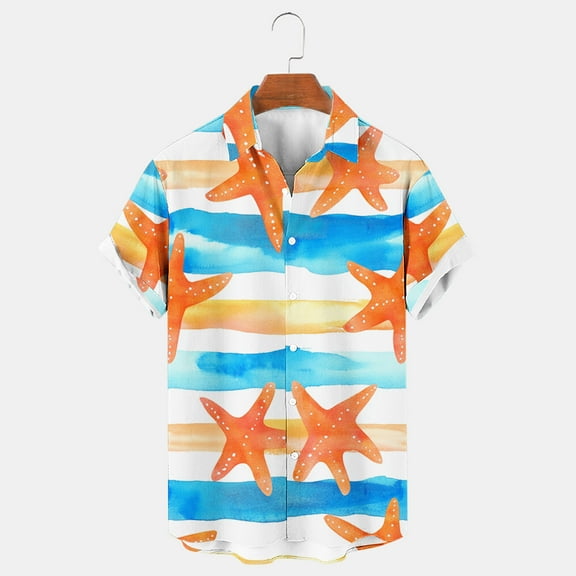 Xixinqiwan Men's Button Shirt,Men's Breathable Linen Shirt Short Sleeve Button Down Casual Loose Fit Summer Shirts Beach Resort Wear