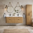 thumbnail image 6 of Chantal 60" Floating Bathroom Vanity Oak, 6 of 11