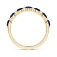 thumbnail image 2 of Angara Natural 1.61 Ct. Blue Sapphire Non Eternity Ring in 14K Yellow Gold for Women (Ring Size: 12), 2 of 9