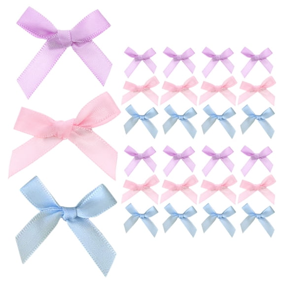 ELAYARD 30Pcs Tiny Bow Hair Clips Assorted Colors Small Bowknot Clip Barrettes for Hair Styling