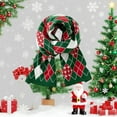 thumbnail image 2 of Yuanlong Winter Scarves Christmas Tree Snowflake Pattern Ribbed Knitted Shawls Wraps Holiday neckwear Soft Warmer Scarfs, 2 of 3